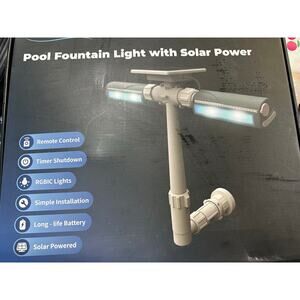 Pool Fountain Light with solar power